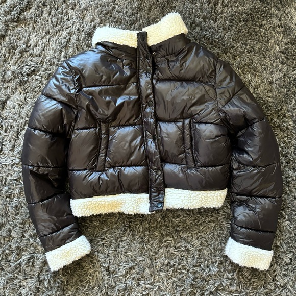 Forever 21 Faux Shearling-Trim Bomber Jacket - Picture 4 of 5